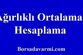 Ağırlıklı Ortalama Hesaplama