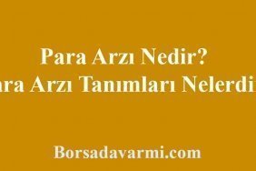 Para Arzı Nedir, Para Arzı Tanımları Nelerdir?